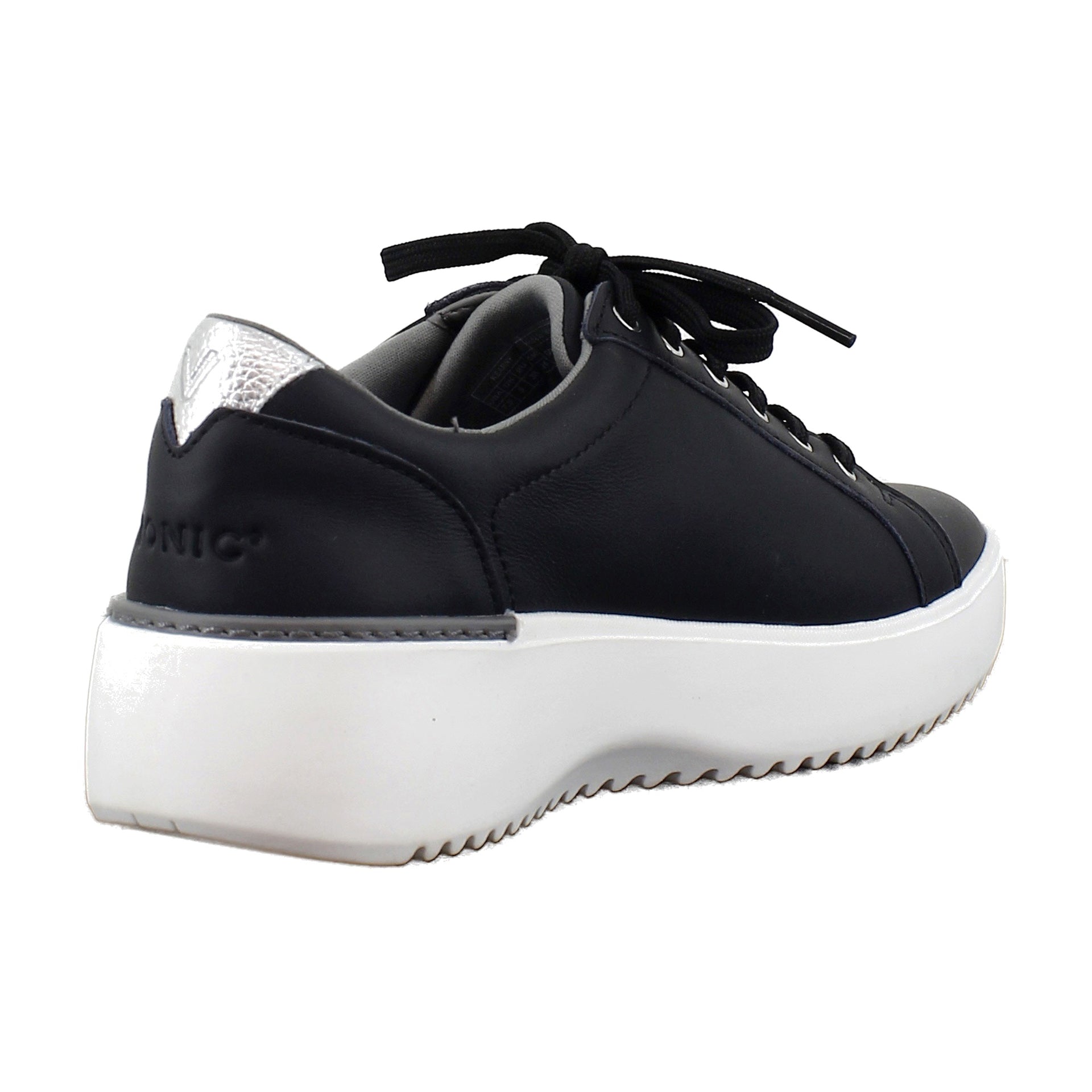 Black Nappa Metallic Leather