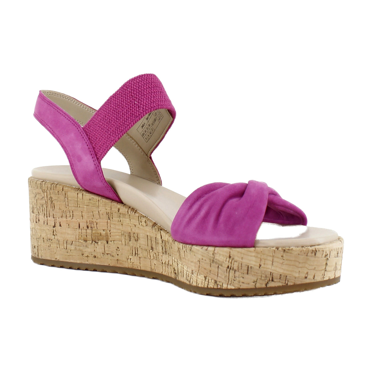 Rose Violet Pink Leather and Suede