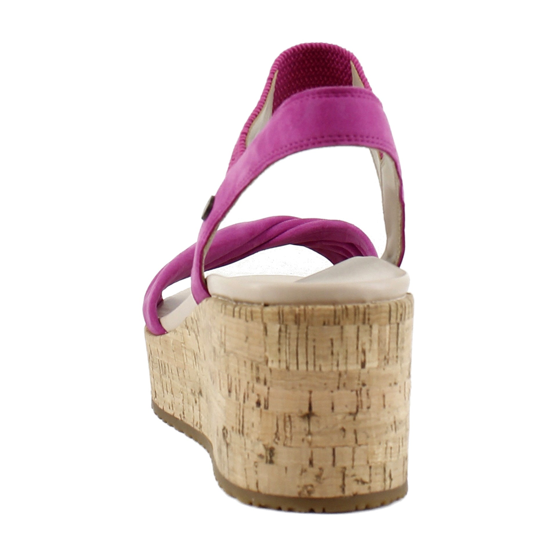 Rose Violet Pink Leather and Suede