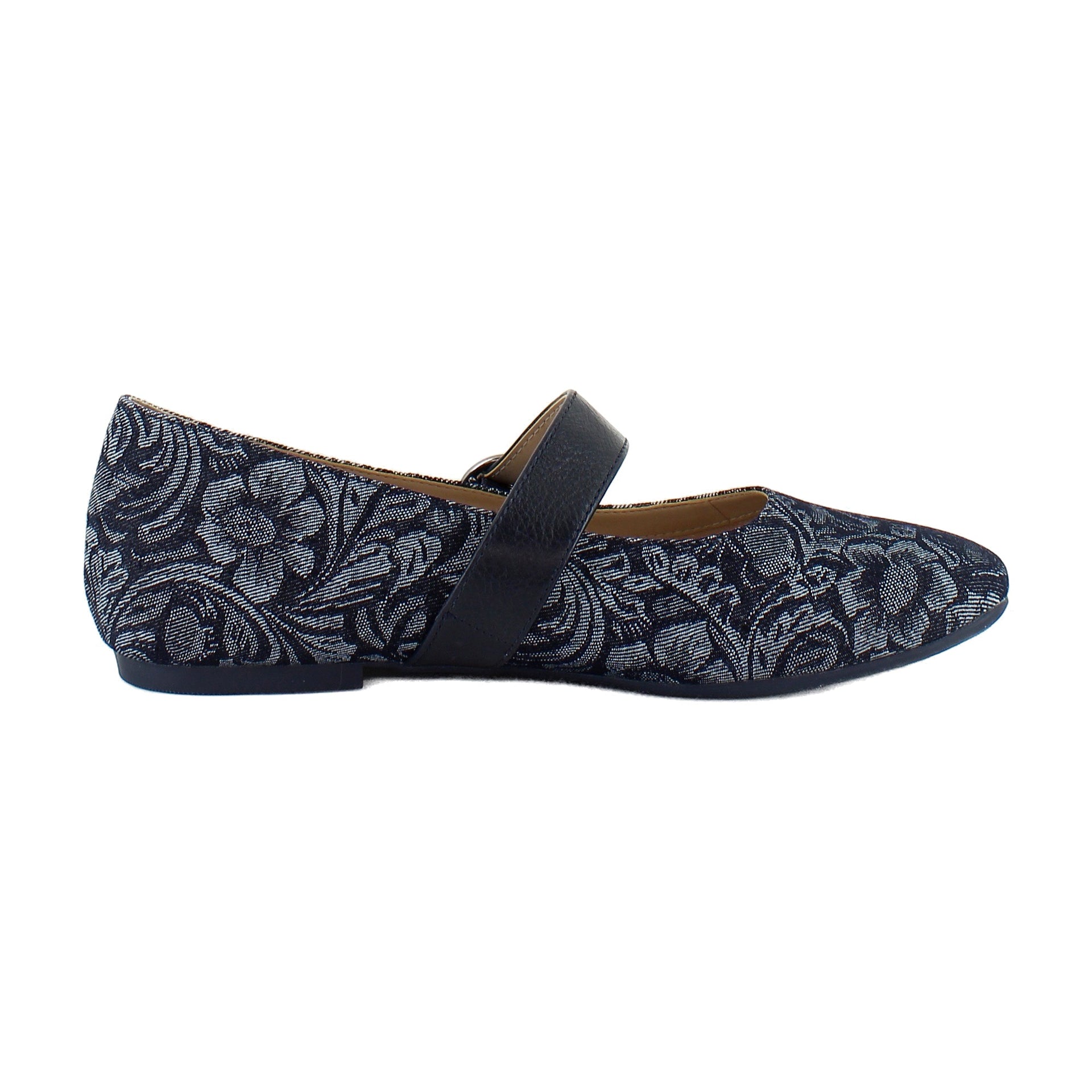 Dark Denim Paisley Denim