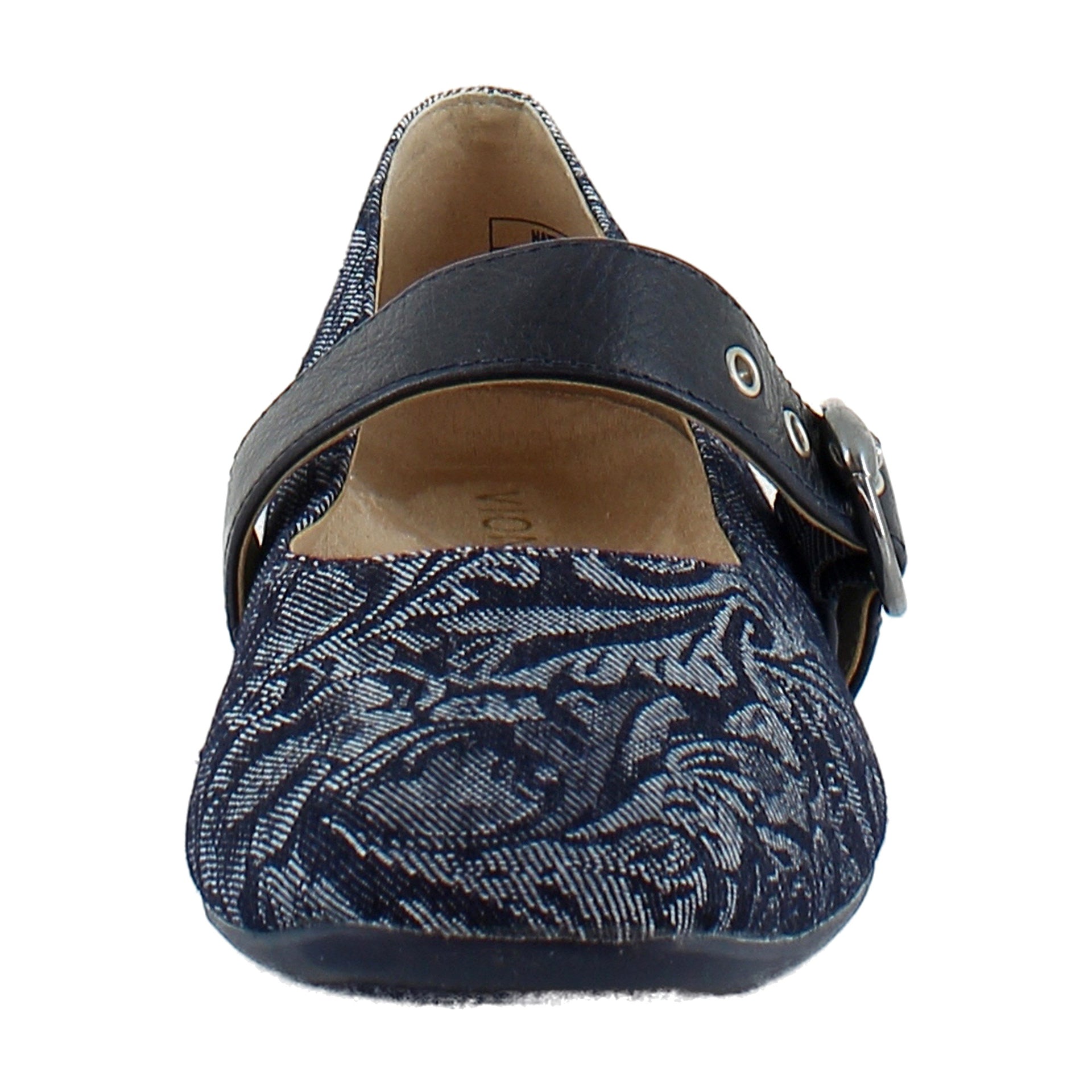 Dark Denim Paisley Denim