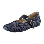 Dark Denim Paisley Denim