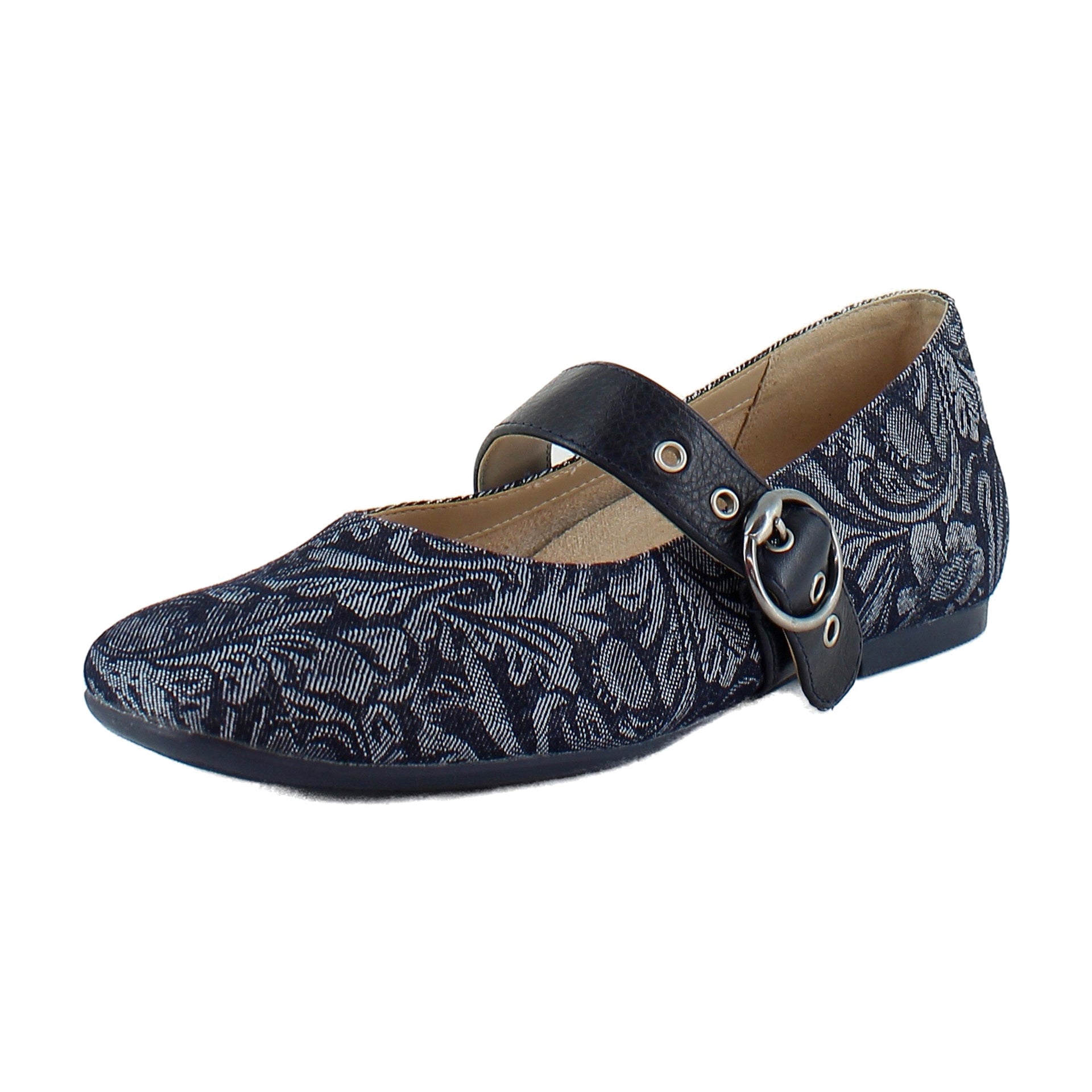 Dark Denim Paisley Denim