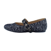 Dark Denim Paisley Denim