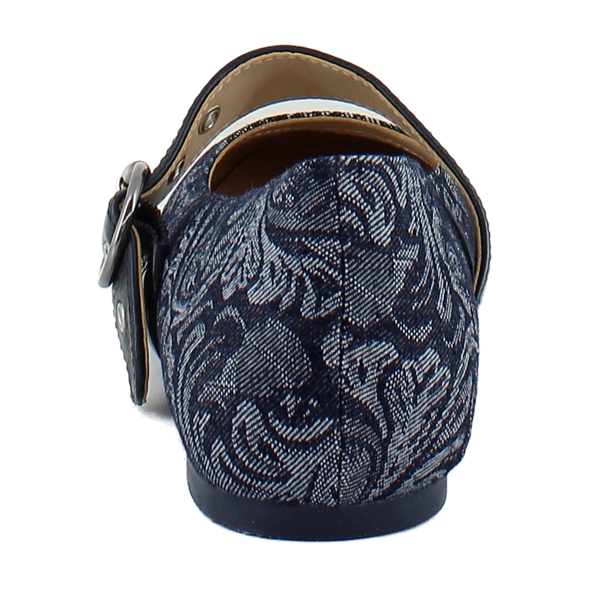 Dark Denim Paisley Denim