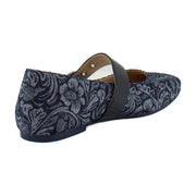 Dark Denim Paisley Denim