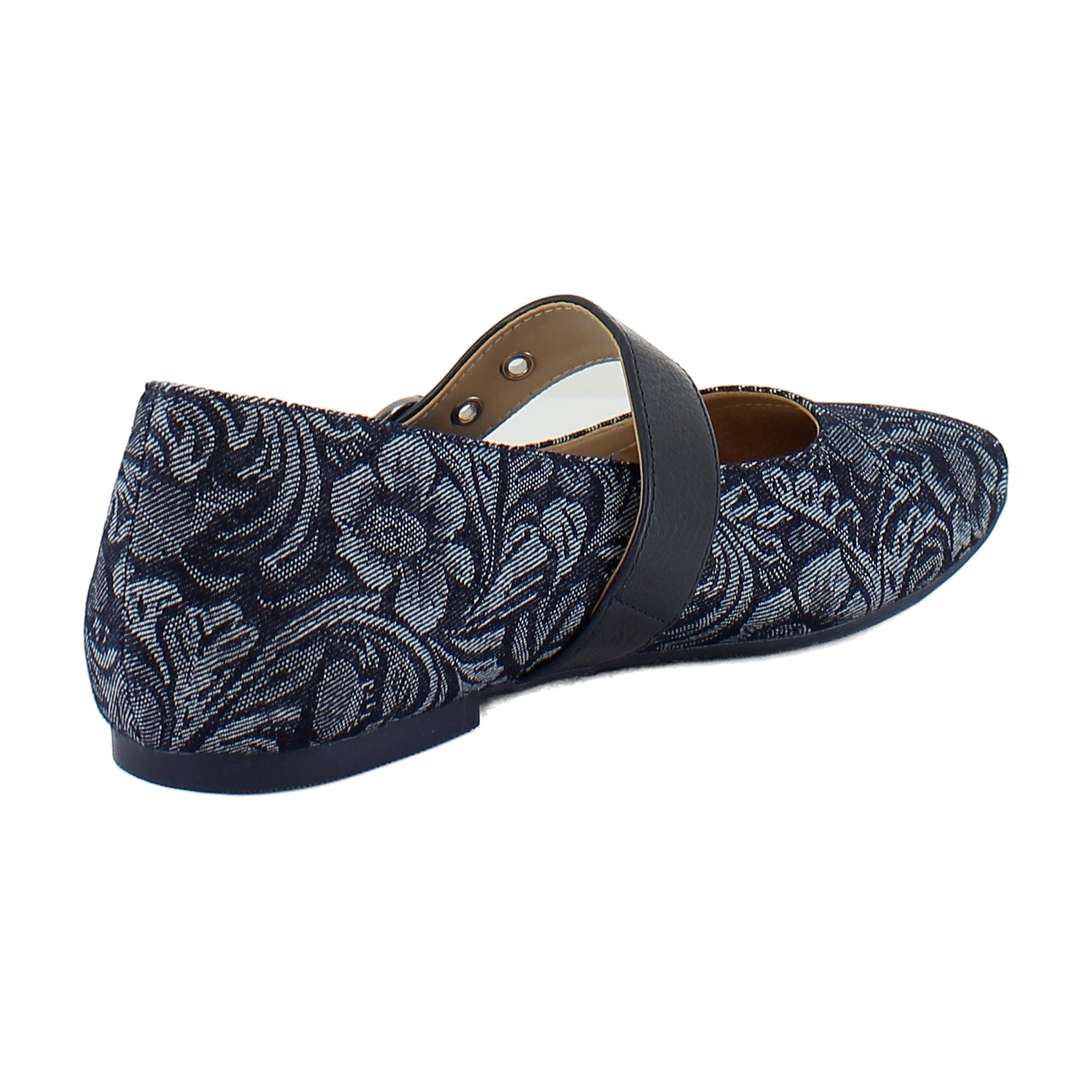 Dark Denim Paisley Denim