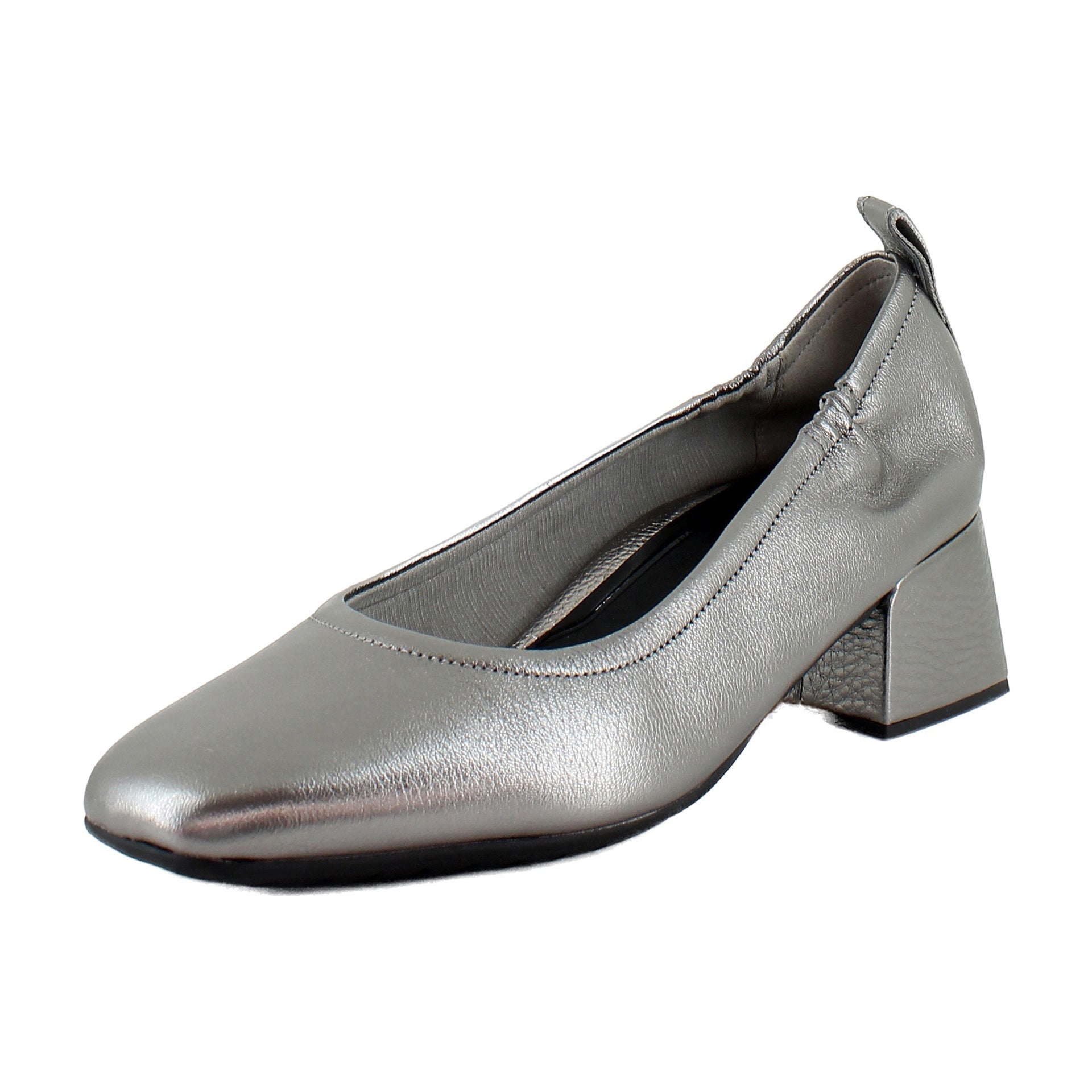 Pewter Metallic Leather