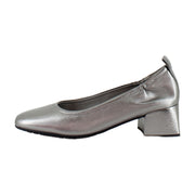 Pewter Metallic Leather