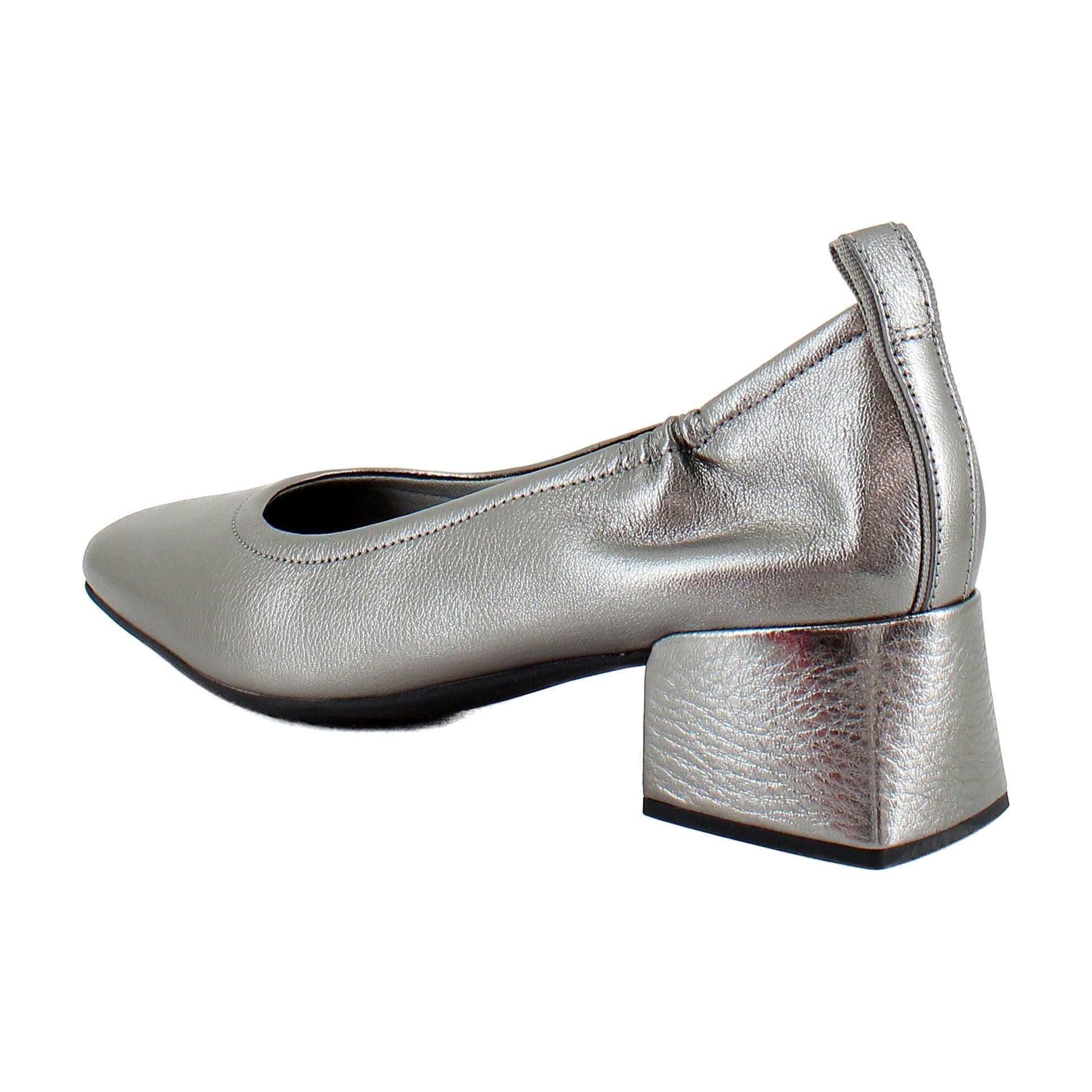Pewter Metallic Leather