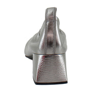 Pewter Metallic Leather