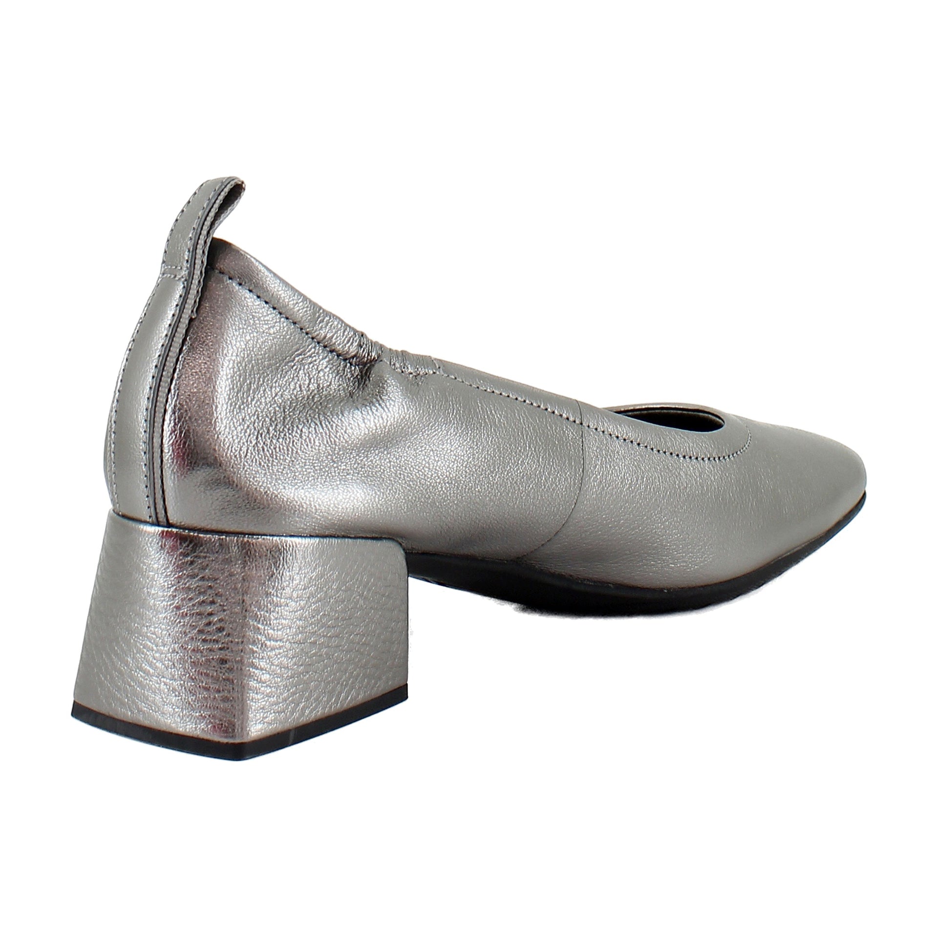 Pewter Metallic Leather