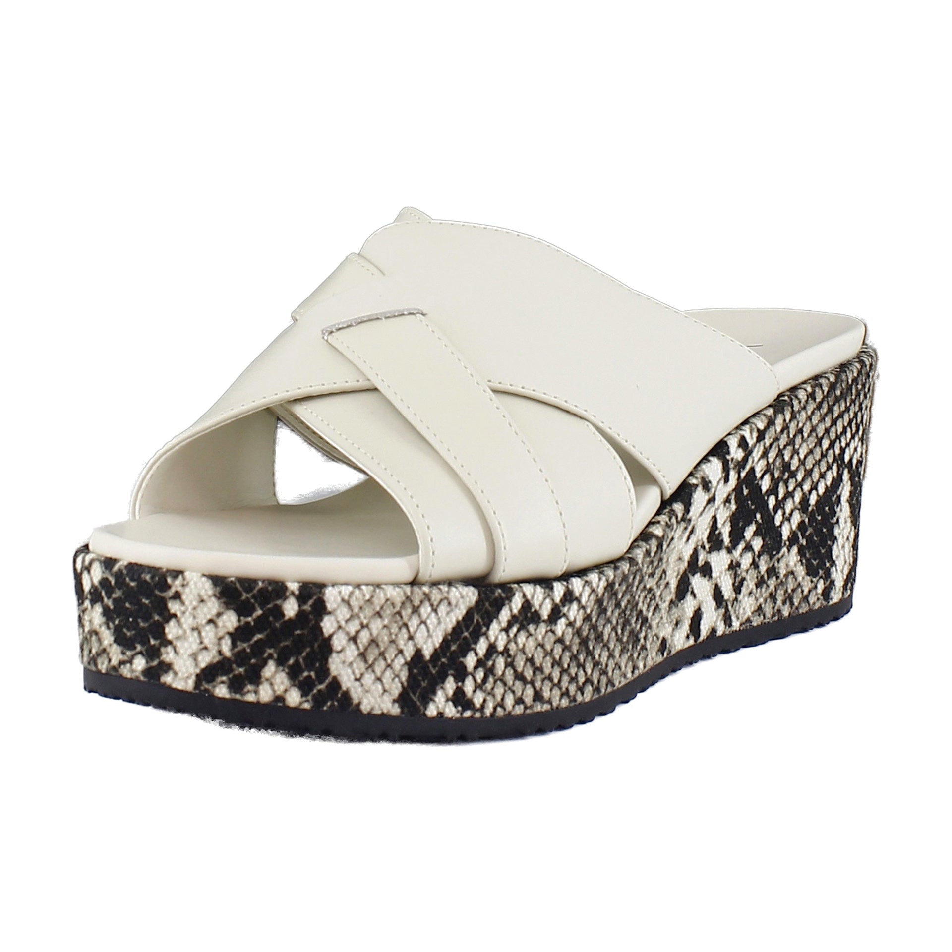 Cream Snake Leather