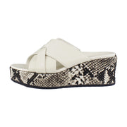 Cream Snake Leather