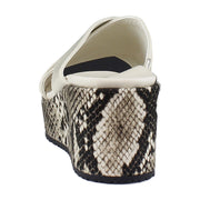 Cream Snake Leather