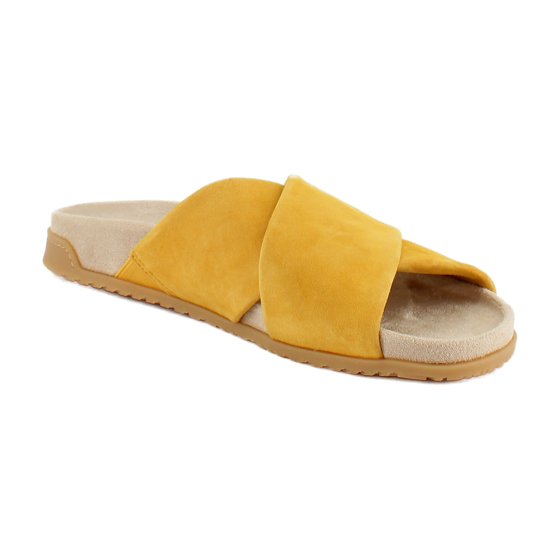 Amber Yellow Suede