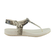 Cream Snake Leather