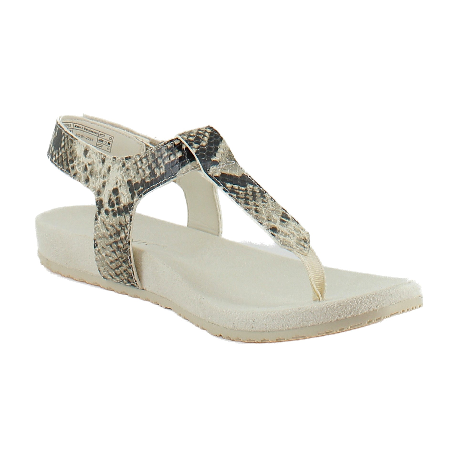 Cream Snake Leather