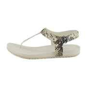 Cream Snake Leather