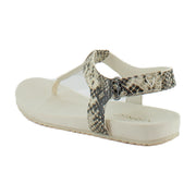 Cream Snake Leather