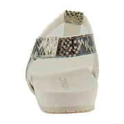 Cream Snake Leather