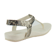 Cream Snake Leather