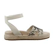 Cream Snake Leather