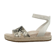Cream Snake Leather