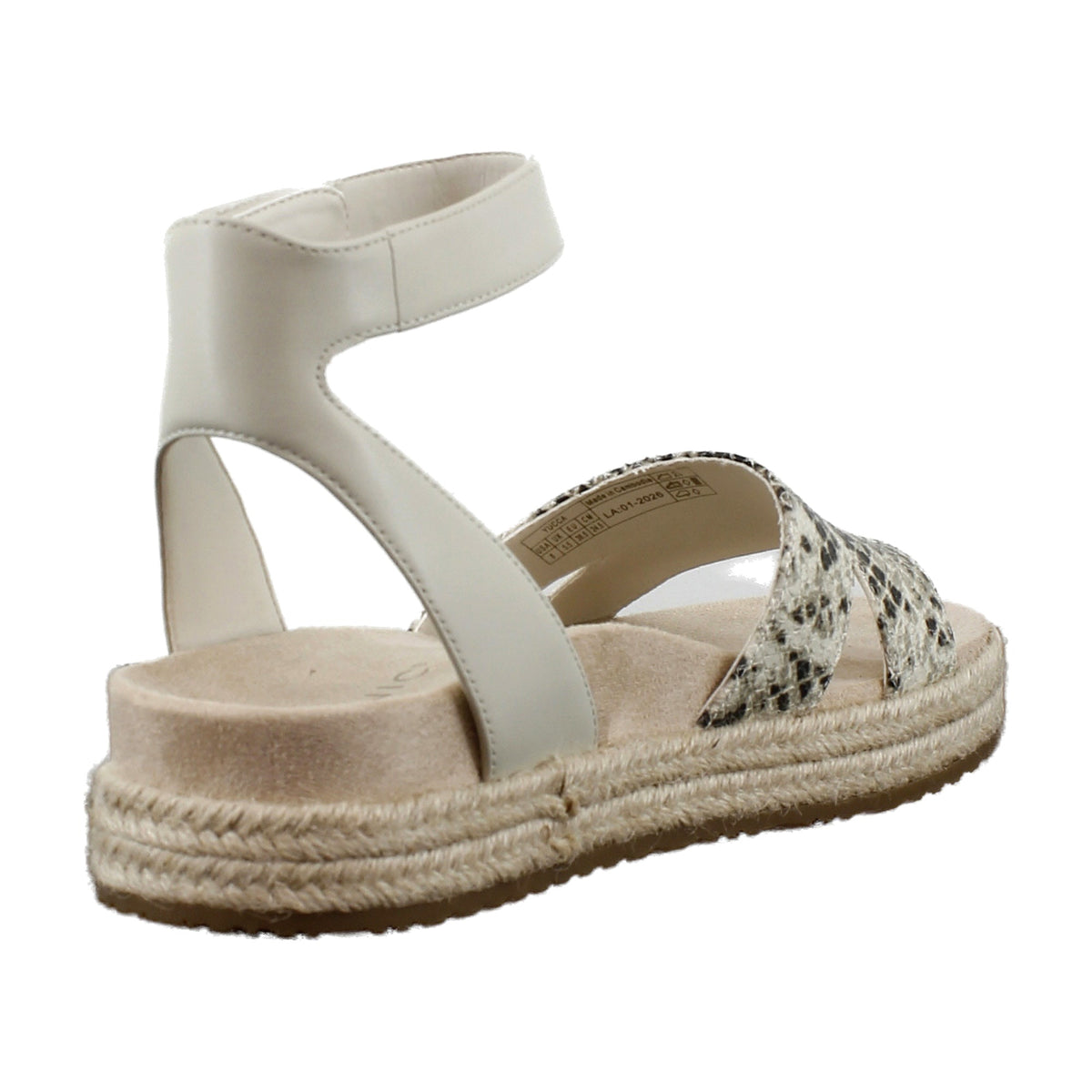 Cream Snake Leather