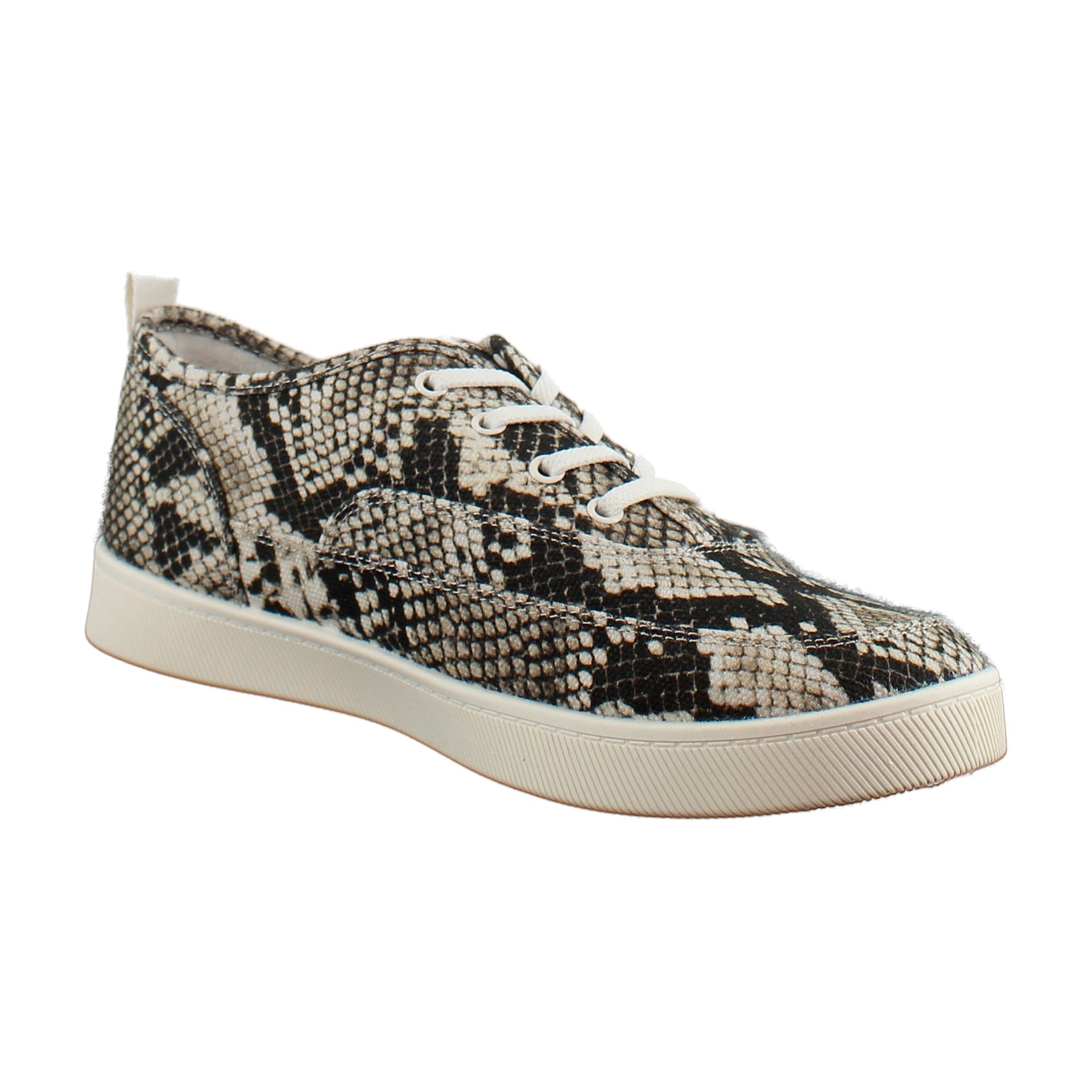 Ivory/Black Snake Canvas