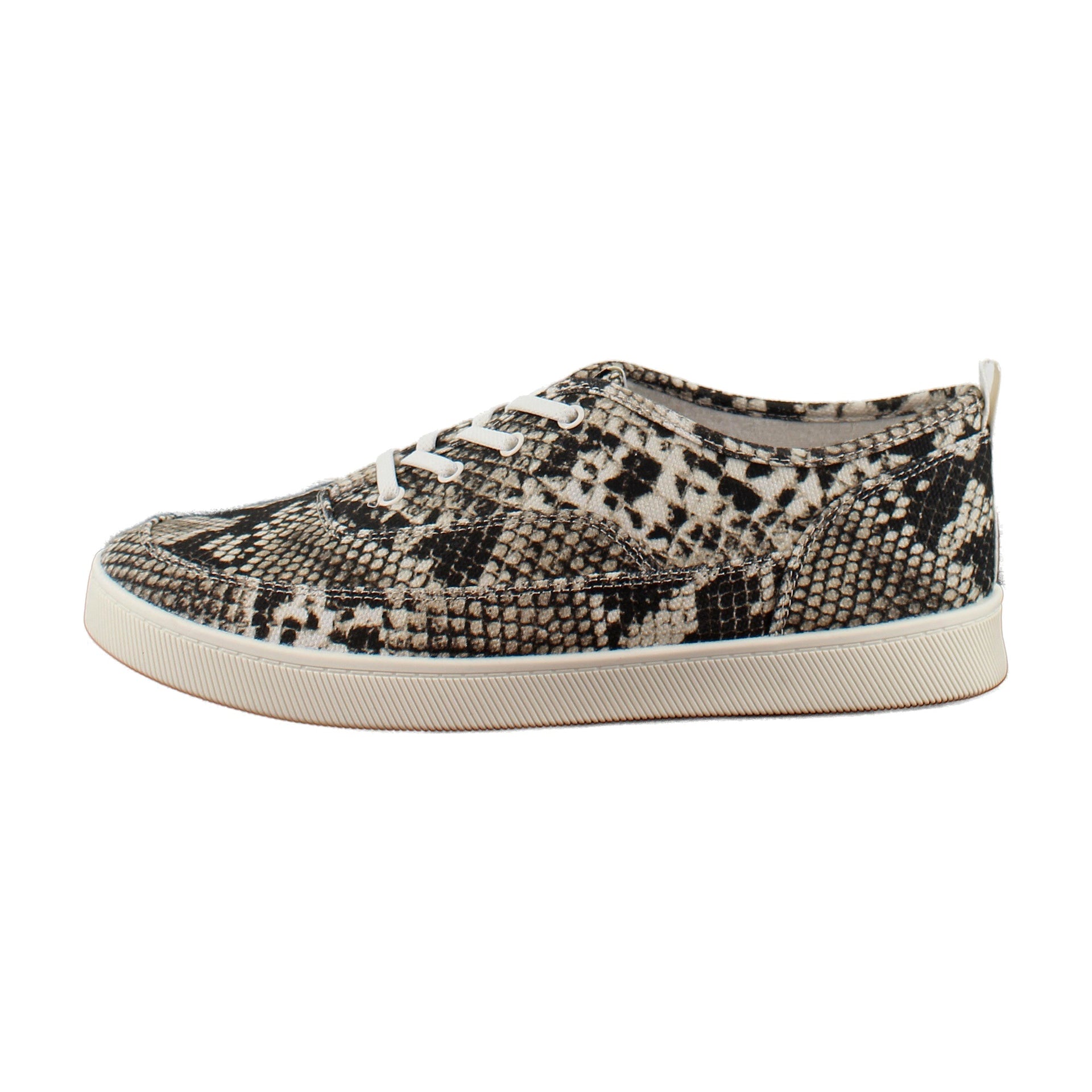 Ivory/Black Snake Canvas