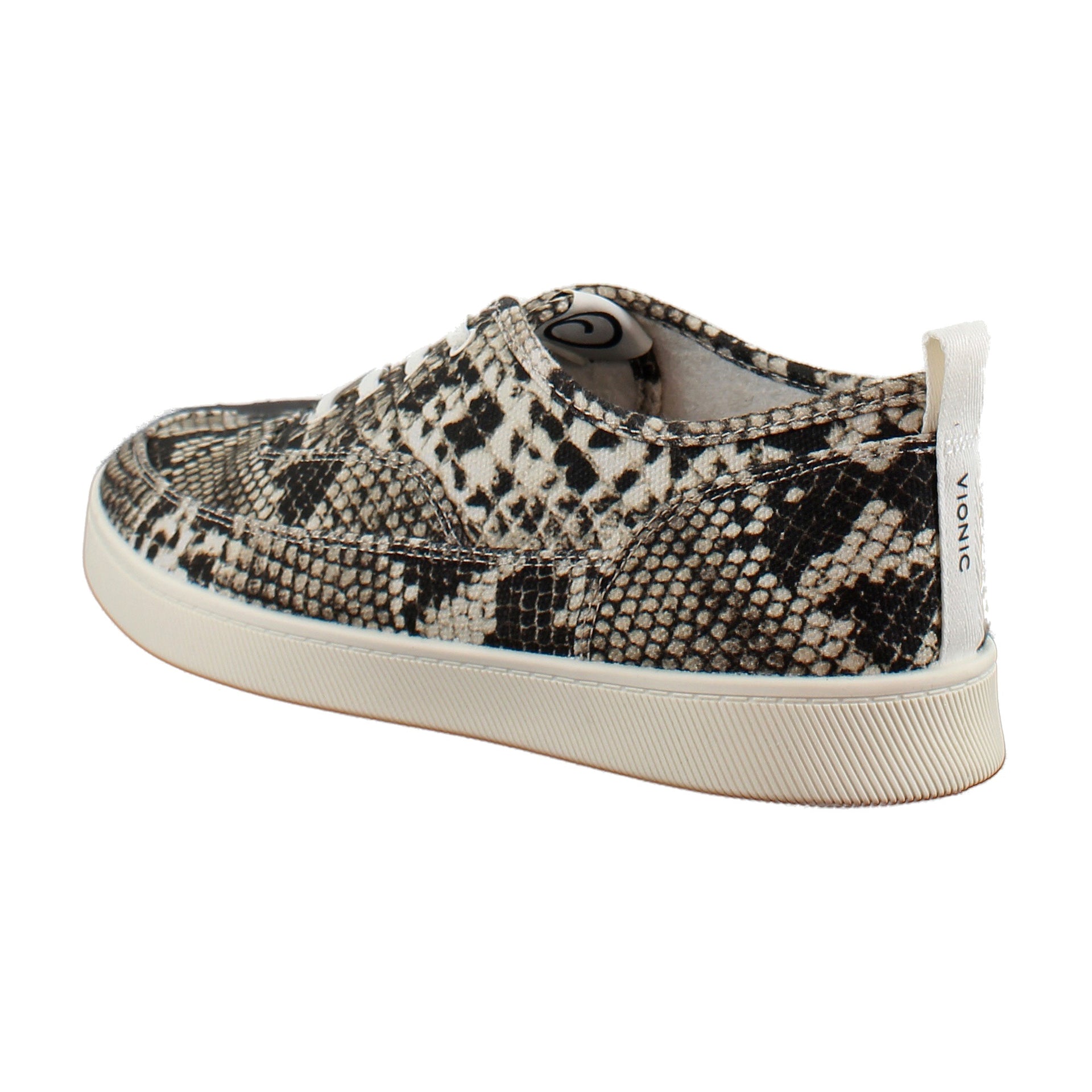 Ivory/Black Snake Canvas