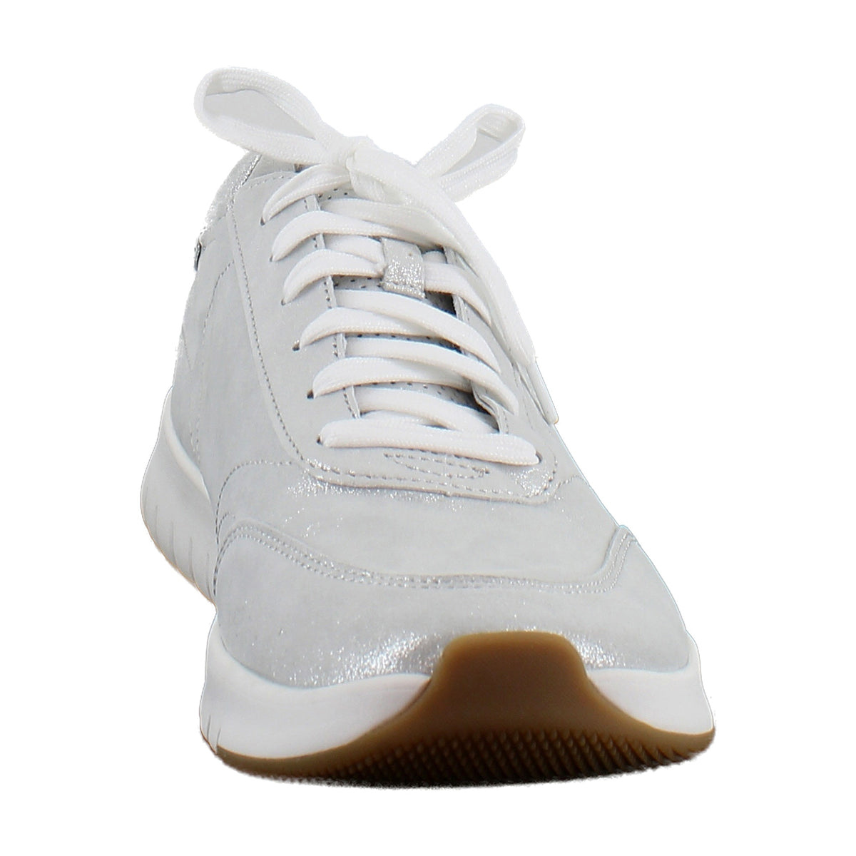 Silver Metallic Leather