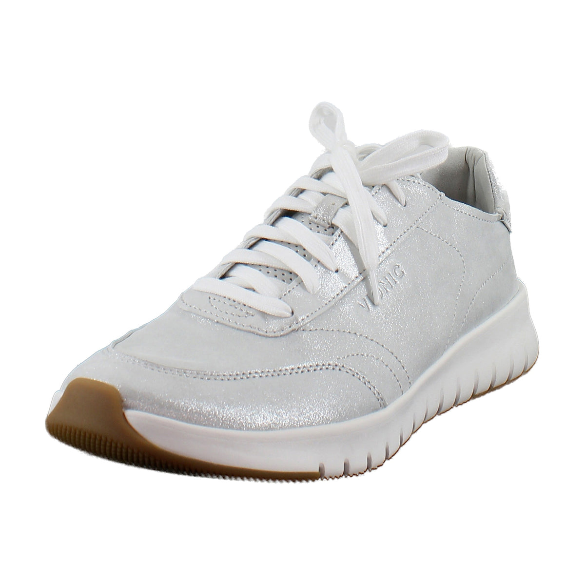Silver Metallic Leather