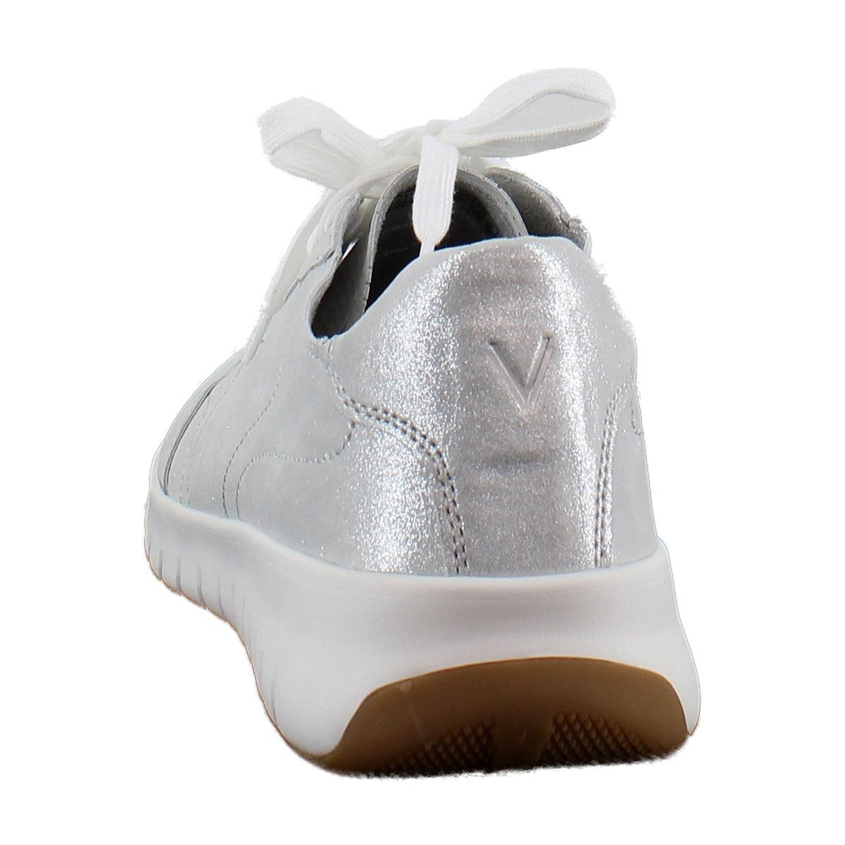 Silver Metallic Leather
