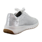 Silver Metallic Leather