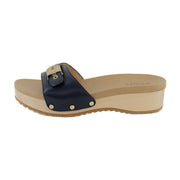 Navy Blue Leather