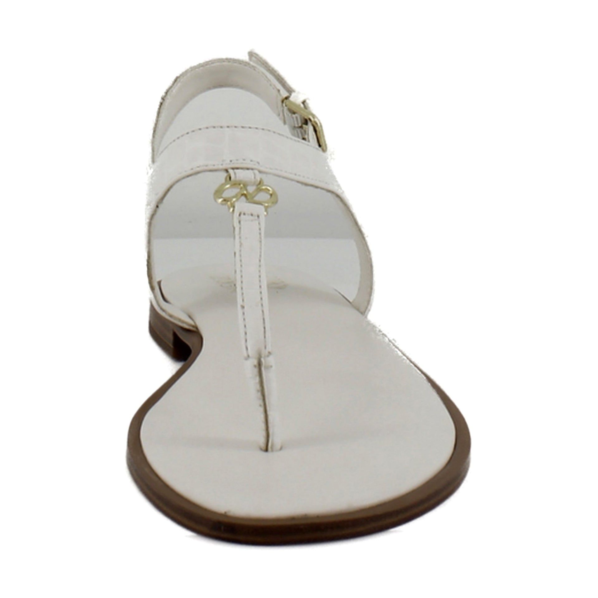 Warm White Faux Croco