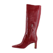 Cherry Croc Leather