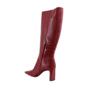 Cherry Croc Leather