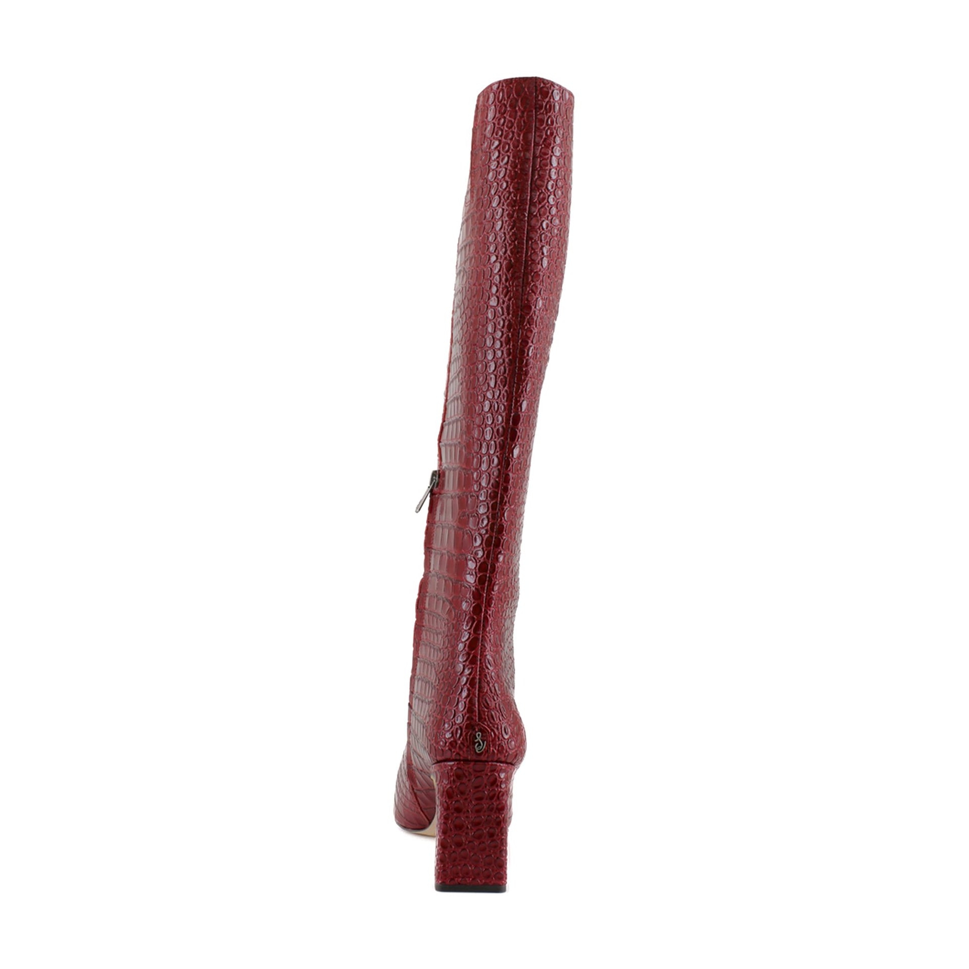 Cherry Croc Leather
