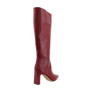 Cherry Croc Leather