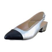 Silver/Black Toe Cap