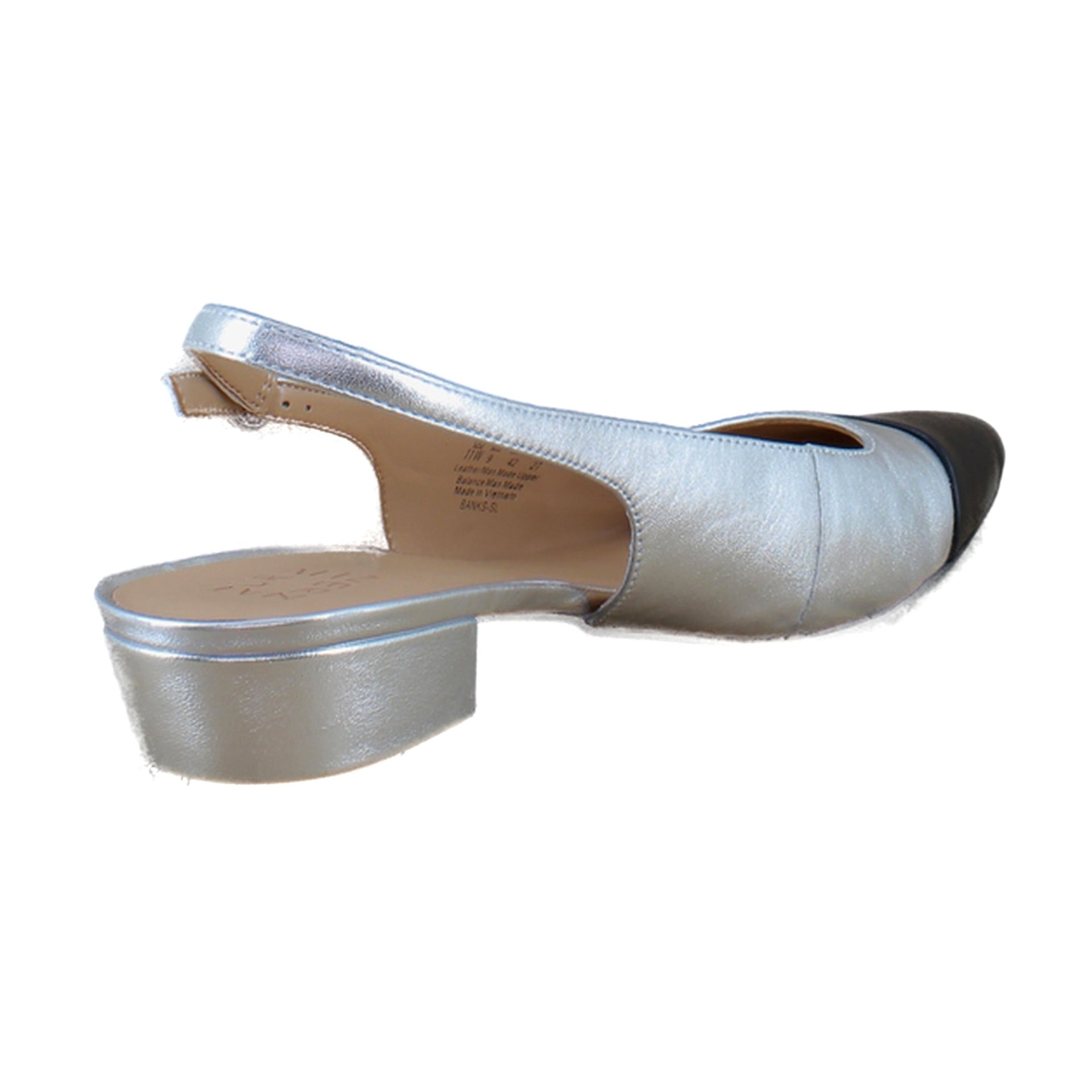 Silver/Black Toe Cap