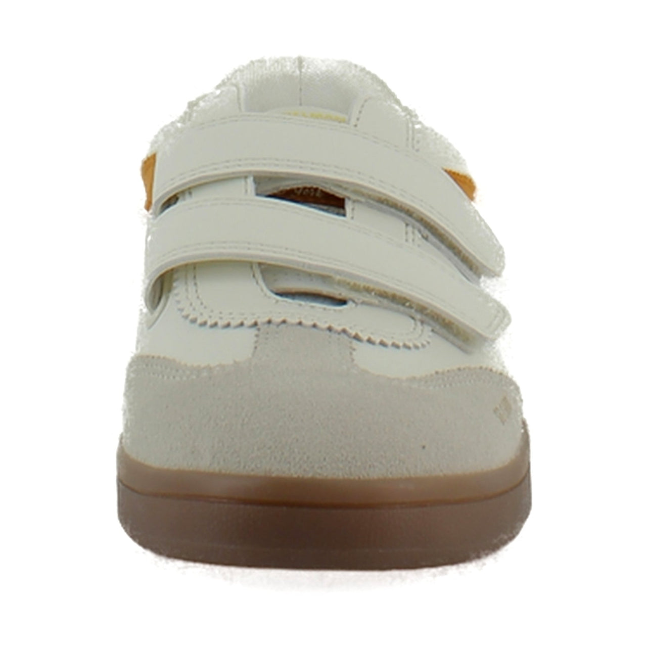 White/Orange Leather