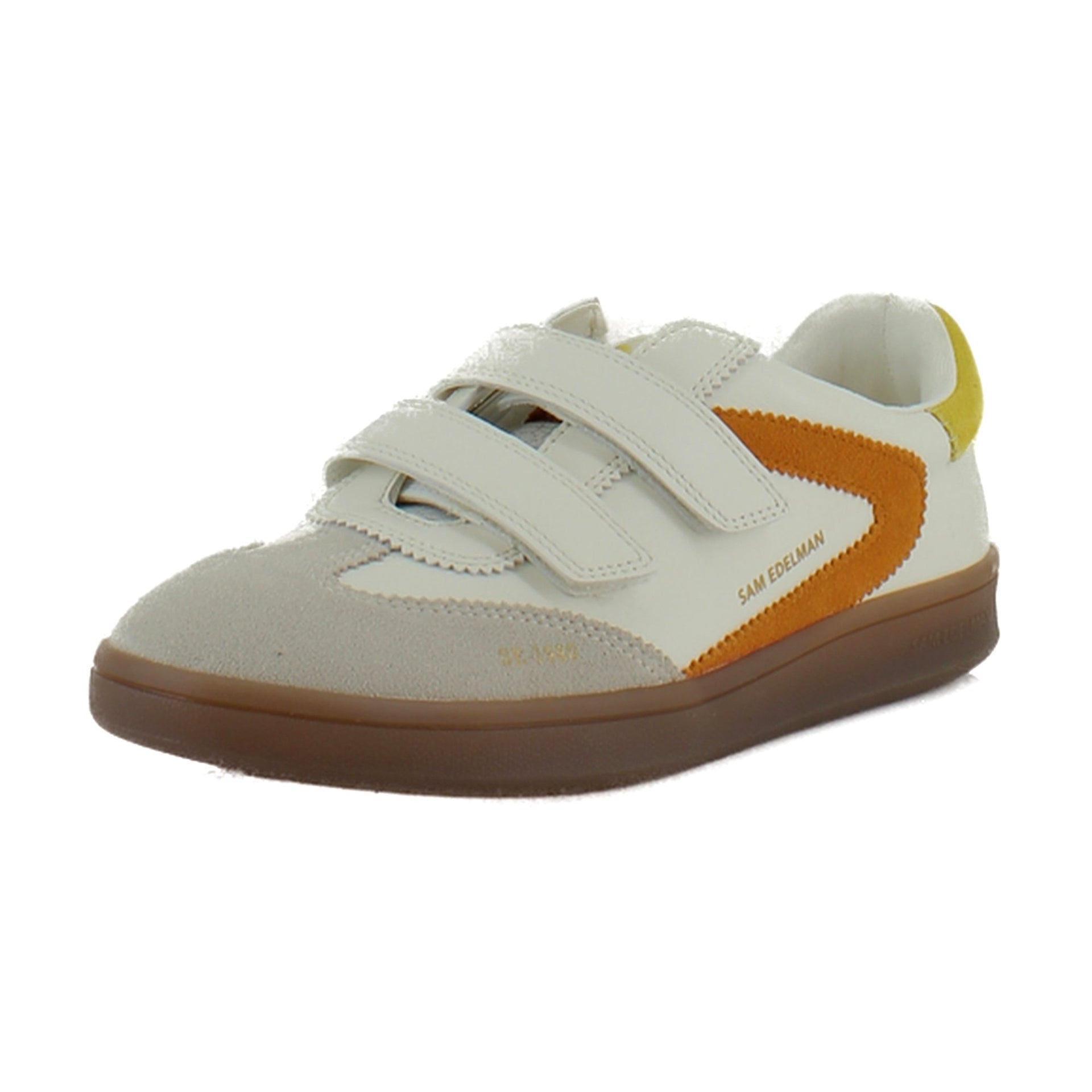 White/Orange Leather