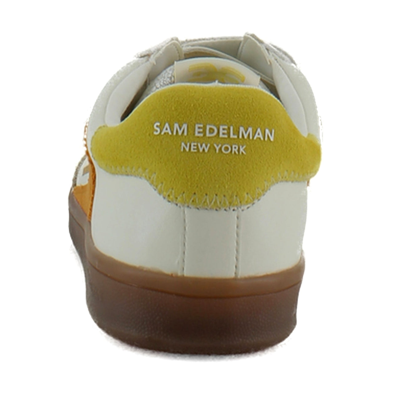 White/Orange Leather