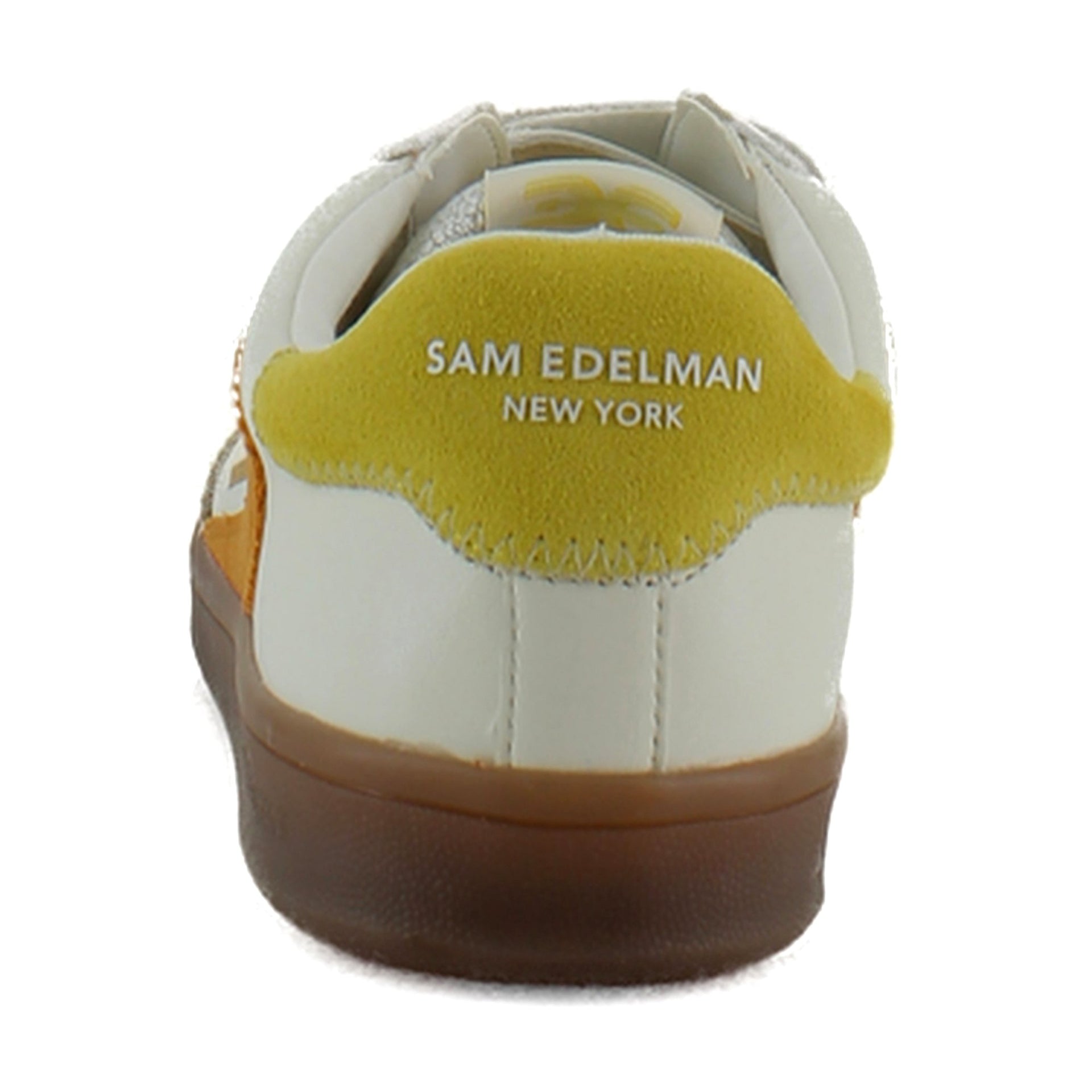 White/Orange Leather