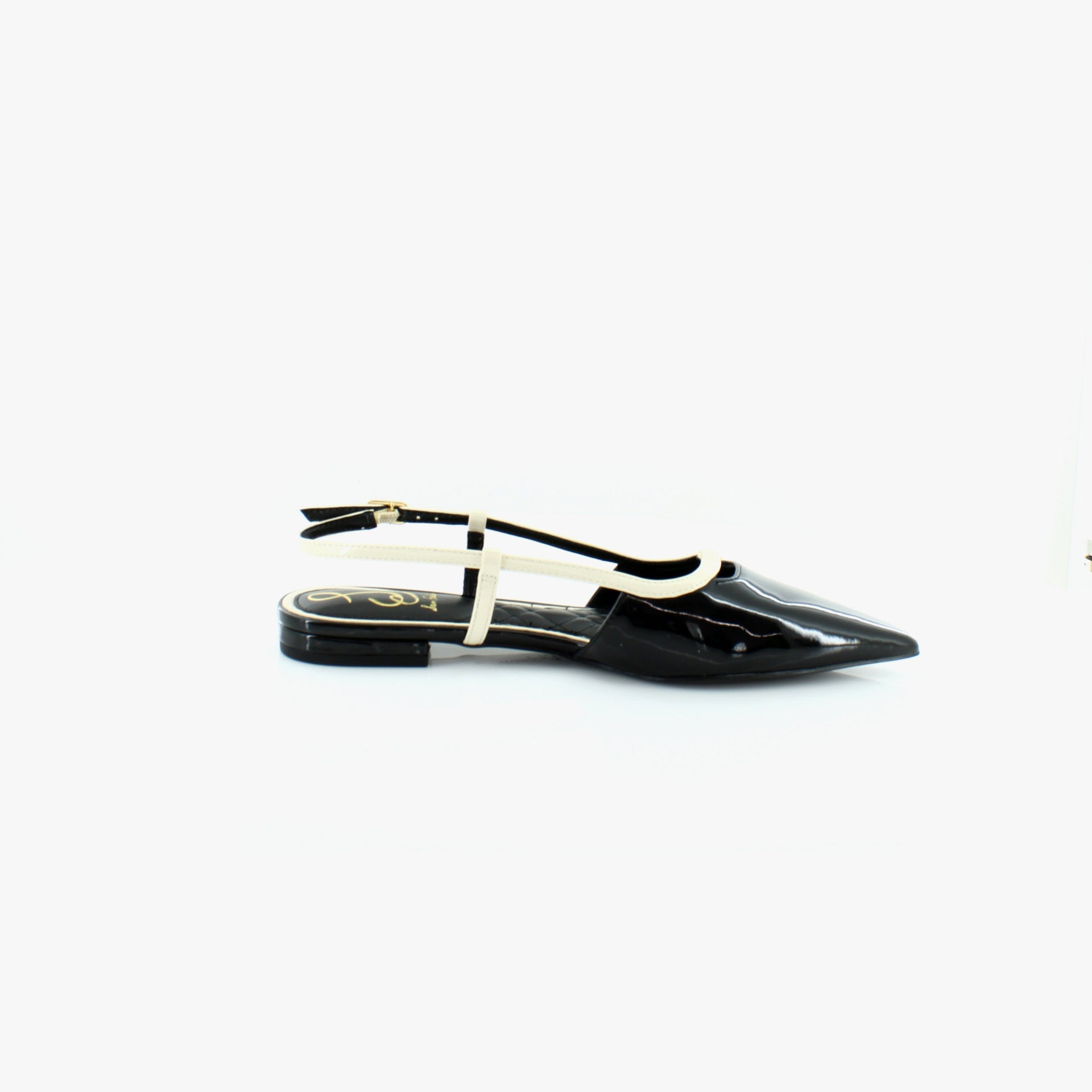 Black Patent/Alpine Ivory