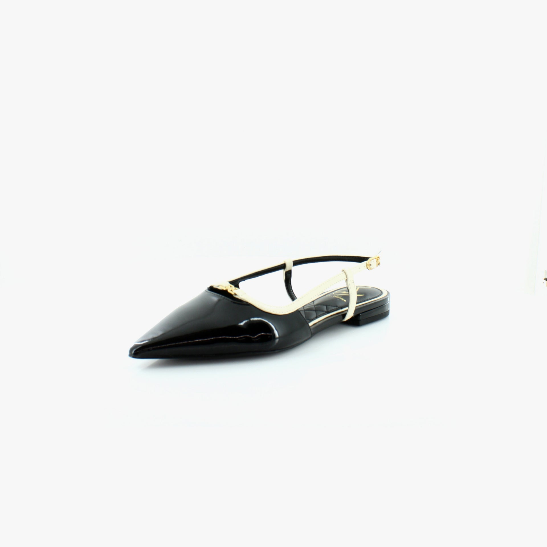 Black Patent/Alpine Ivory